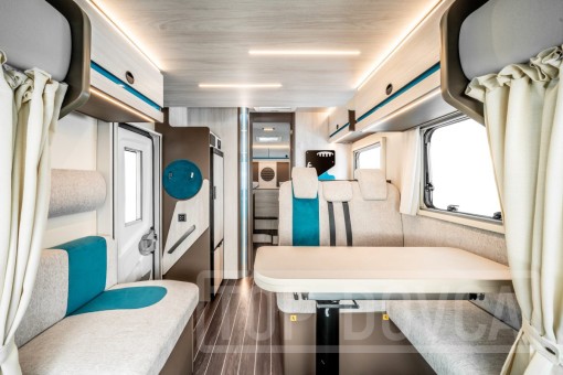 Interiér obytného vozu Rimor Kilig 95 Plus model 2025.