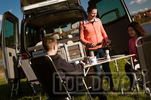 VW Transporter T5 s kempingovým VIVI boxem