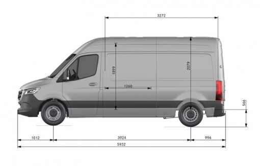 Mercedes-Benz Sprinter, 2.1 CDI  - 105 kW, L2H2